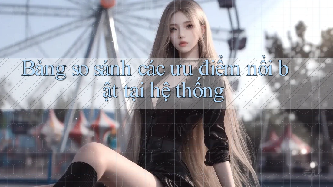 Bảng so sánh các ưu điểm nổi bật tại hệ thống Bảng so sánh các ưu điểm nổi bật tại hệ thống