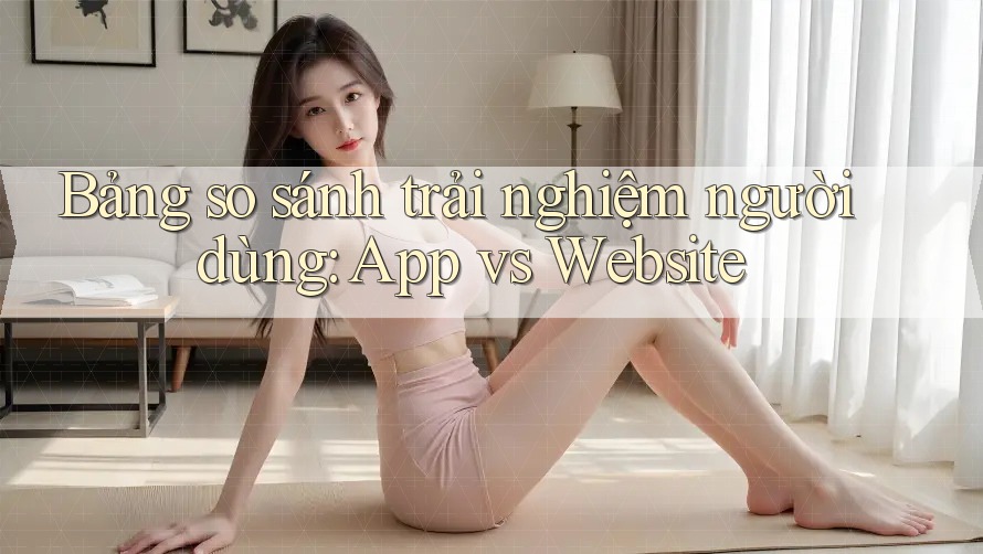 Bảng so sánh trải nghiệm người dùng: App vs Website