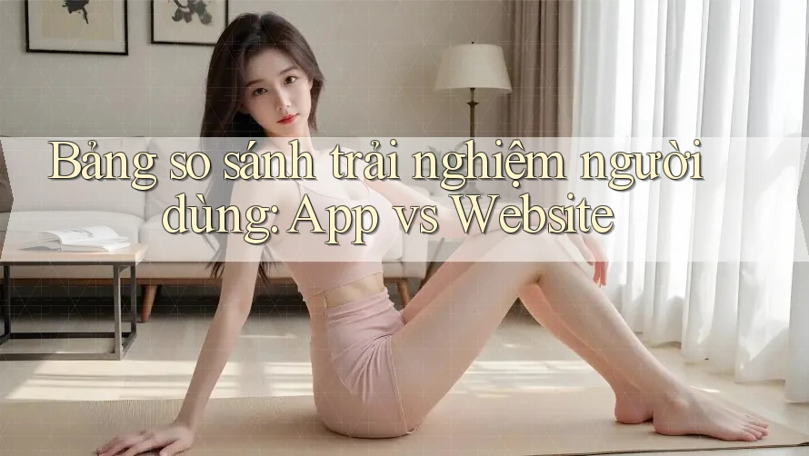 Bảng so sánh trải nghiệm người dùng: App vs Website