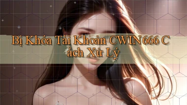 bị khóa tài khoản cwin666 cách xử lý