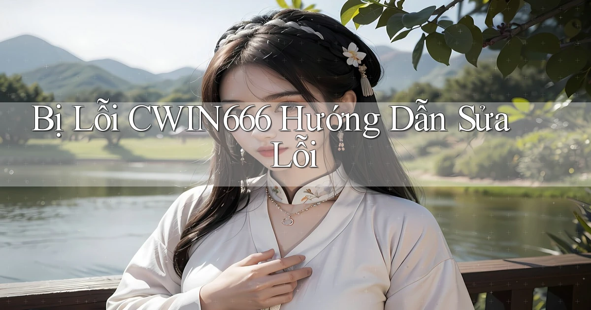 bị lỗi cwin666 hướng dẫn sửa lỗi
