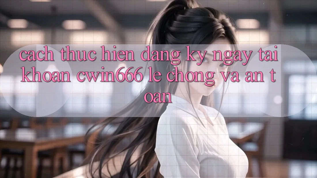 Cách thực hiện Đăng ký ngay Tài Khoản Cwin666 Lẹ Chóng và An Toàn