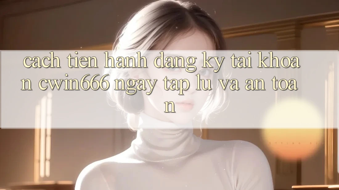 Cách tiến hành Đăng Ký Tài Khoản Cwin666 Ngay tắp lự và An Toàn