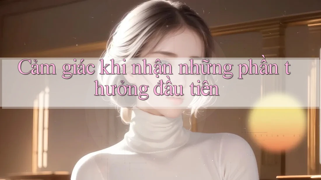 Cảm giác khi nhận những phần thưởng đầu tiên Cảm giác khi nhận những phần thưởng đầu tiên