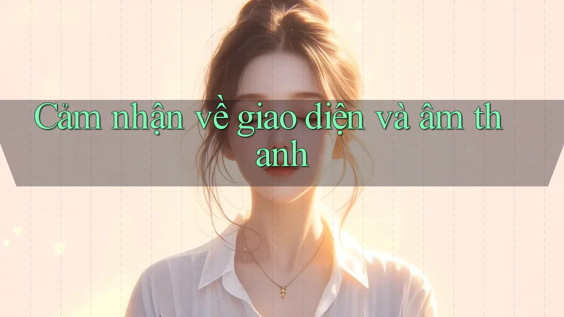 Cảm nhận về giao diện và âm thanh