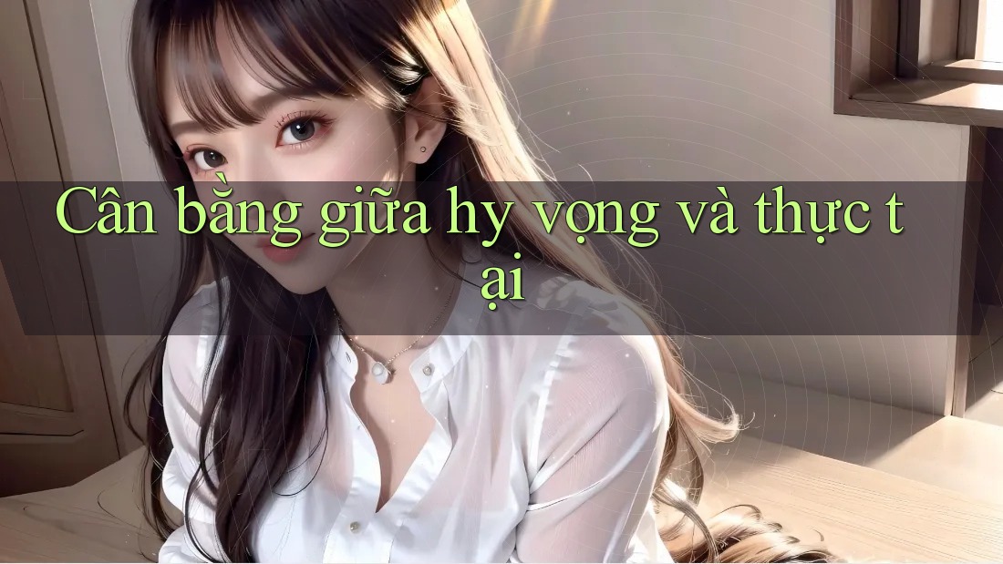 Cân bằng giữa hy vọng và thực tại Cân bằng giữa hy vọng và thực tại