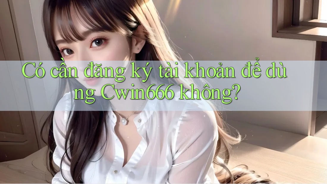 Có cần đăng ký tài khoản để dùng Cwin666 không?