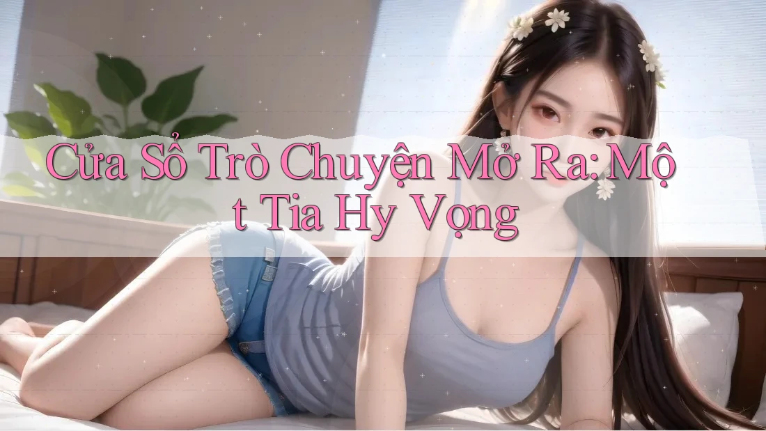 Cửa Sổ Trò Chuyện Mở Ra: Một Tia Hy Vọng Cửa Sổ Trò Chuyện Mở Ra: Một Tia Hy Vọng
