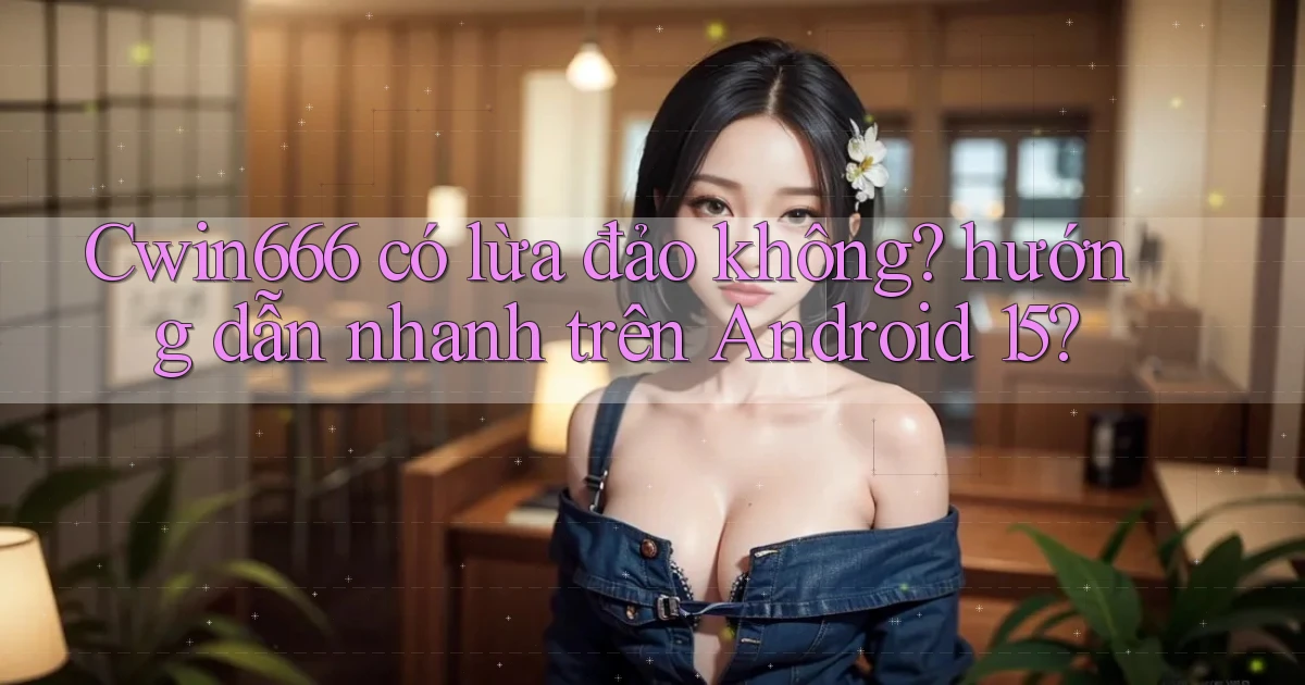 Cwin666 có lừa đảo không hướng dẫn nhanh trên Android 15