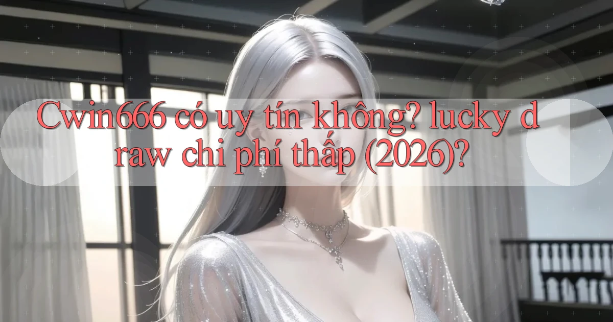 Cwin666 có uy tín không lucky draw chi phí thấp (2026)