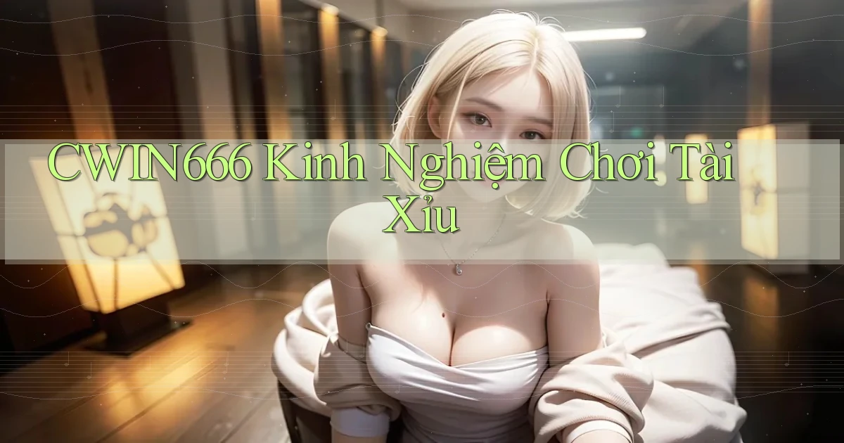 cwin666 kinh nghiệm chơi tài xỉu