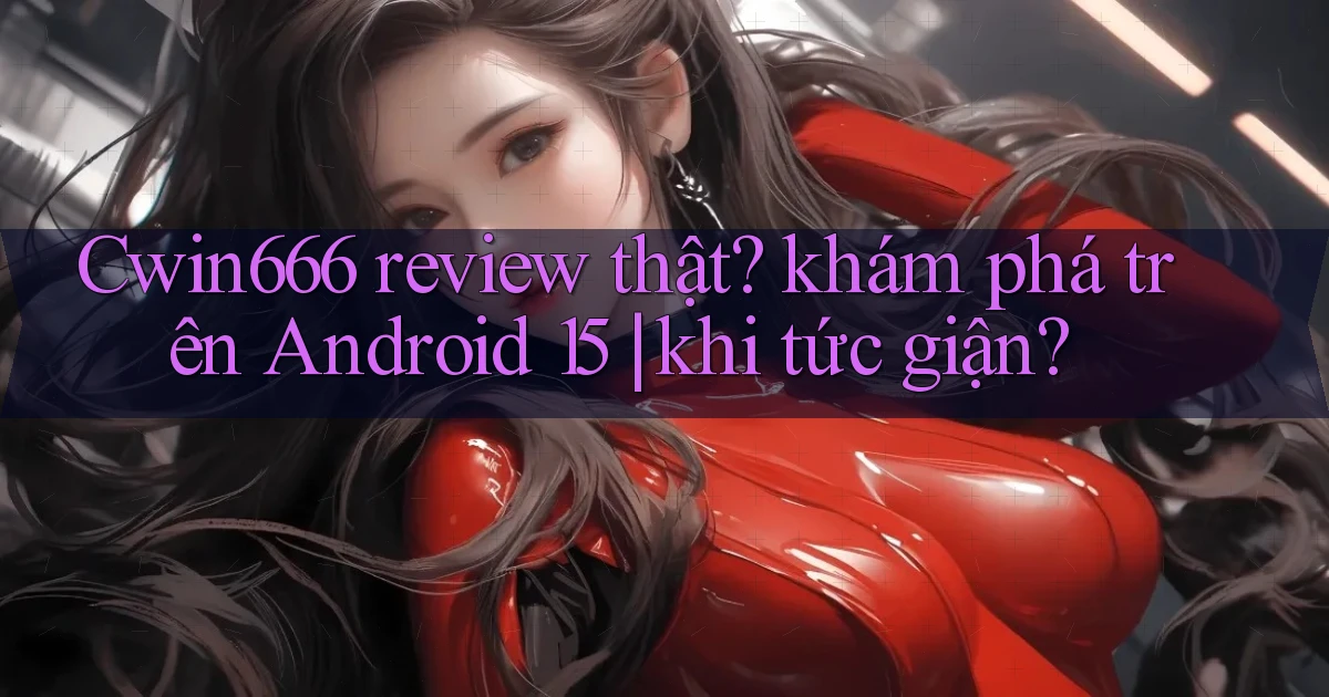 Cwin666 review thật khám phá trên Android 15 khi tức giận