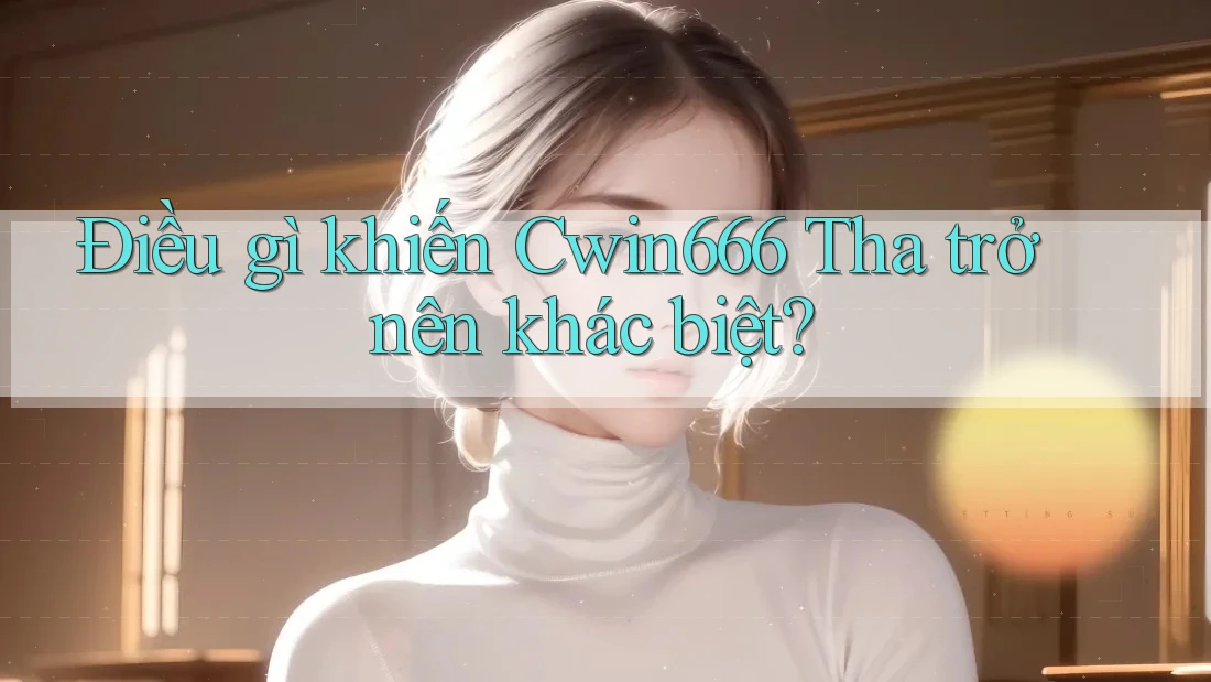 Điều gì khiến Cwin666 Tha trở nên khác biệt?