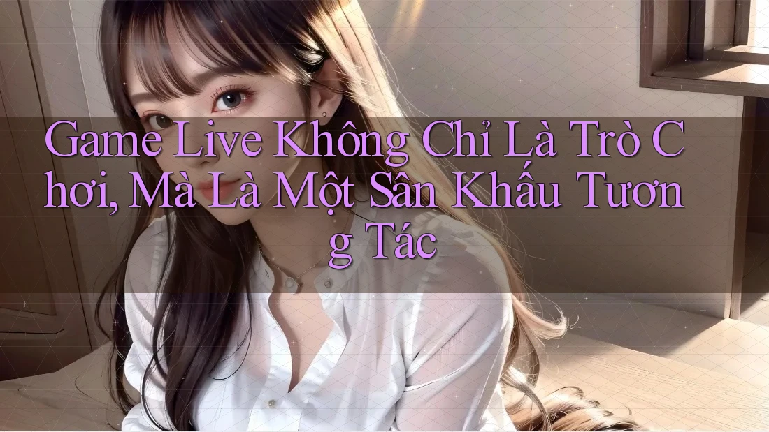 Game Live Không Chỉ Là Trò Chơi, Mà Là Một Sân Khấu Tương Tác
