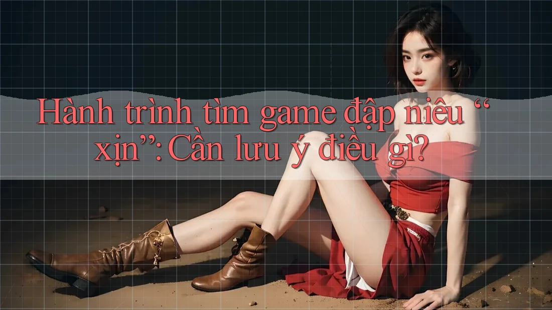Hành trình tìm game đập niêu “xịn”: Cần lưu ý điều gì?