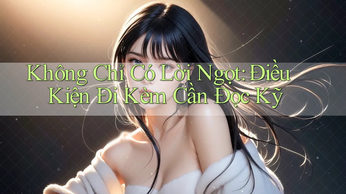 Không Chỉ Có Lời Ngọt: Điều Kiện Đi Kèm Cần Đọc Kỹ Không Chỉ Có Lời Ngọt: Điều Kiện Đi Kèm Cần Đọc Kỹ