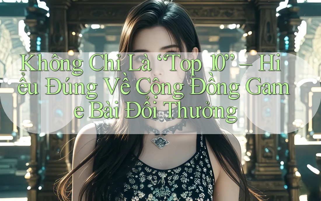 Không Chỉ Là “Top 10” – Hiểu Đúng Về Cộng Đồng Game Bài Đổi Thưởng