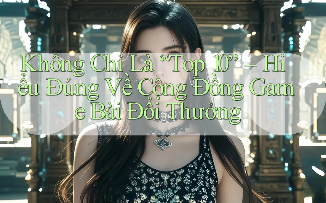 Không Chỉ Là “Top 10” – Hiểu Đúng Về Cộng Đồng Game Bài Đổi Thưởng