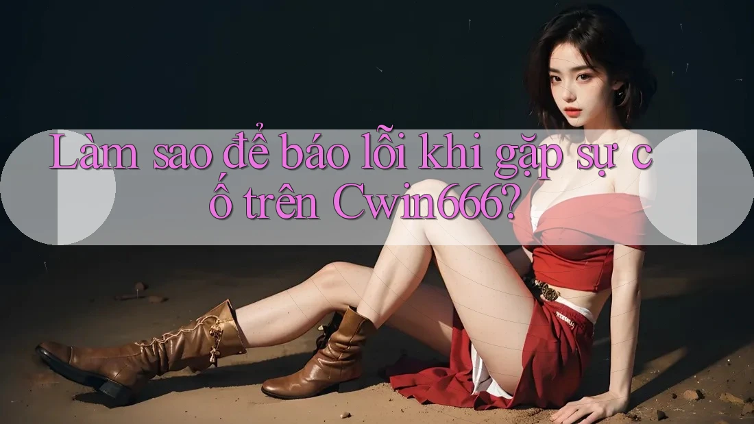 Làm sao để báo lỗi khi gặp sự cố trên Cwin666?