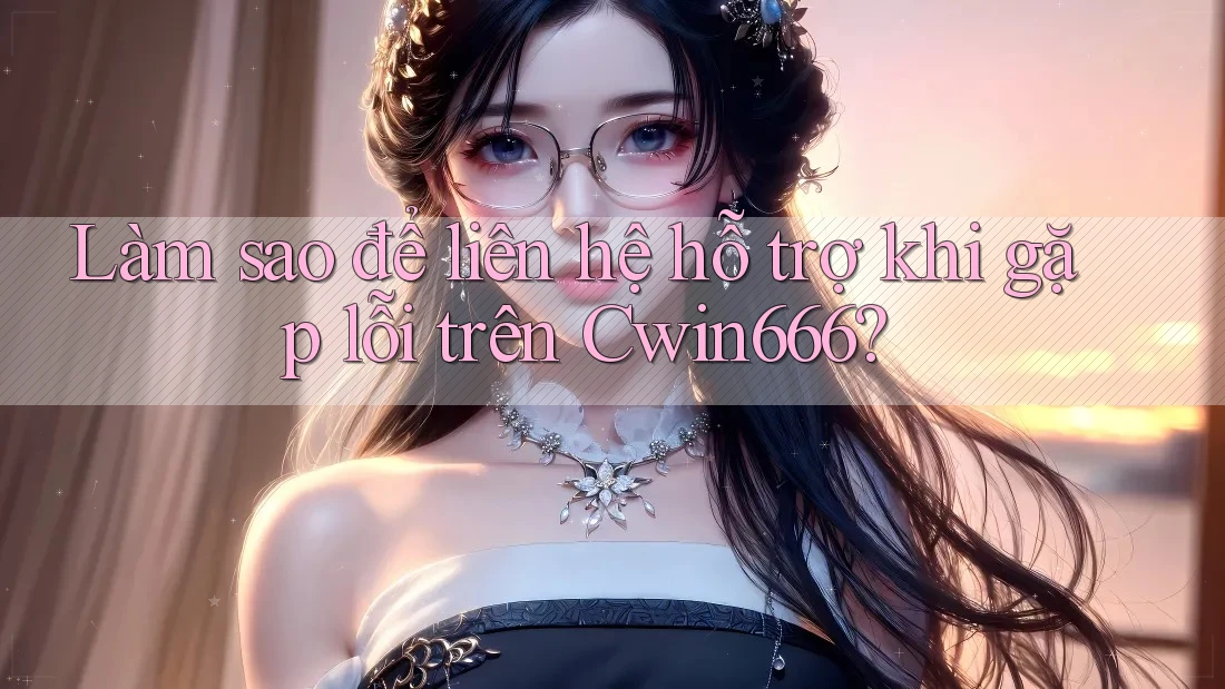 Làm sao để liên hệ hỗ trợ khi gặp lỗi trên Cwin666?