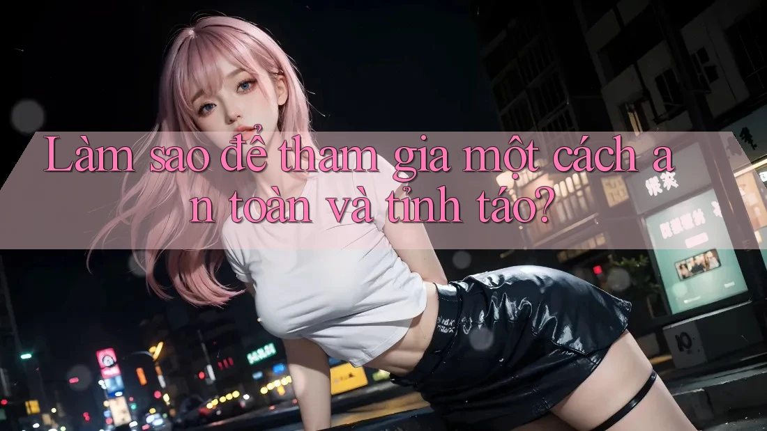Làm sao để tham gia một cách an toàn và tỉnh táo?