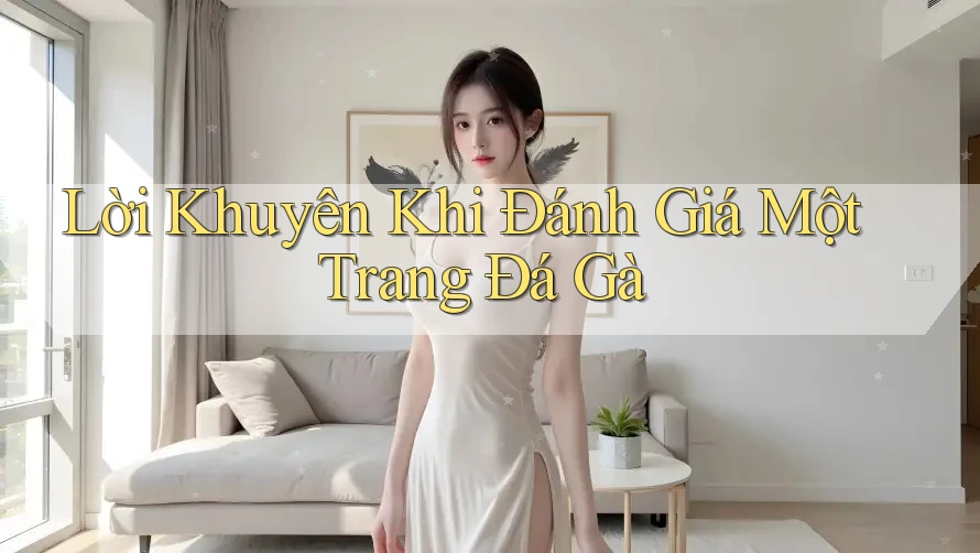 Lời Khuyên Khi Đánh Giá Một Trang Đá Gà Lời Khuyên Khi Đánh Giá Một Trang Đá Gà