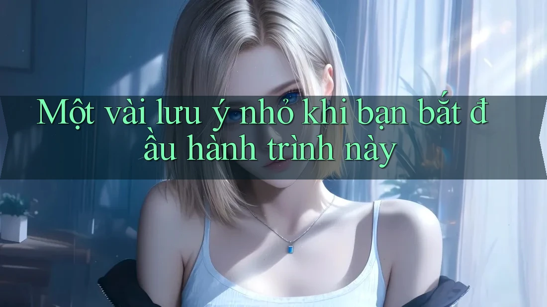 Một vài lưu ý nhỏ khi bạn bắt đầu hành trình này