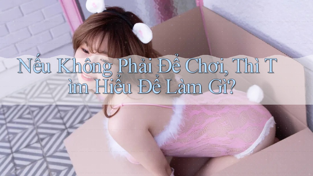 Nếu không phải để chơi, thì tìm hiểu để làm gì?