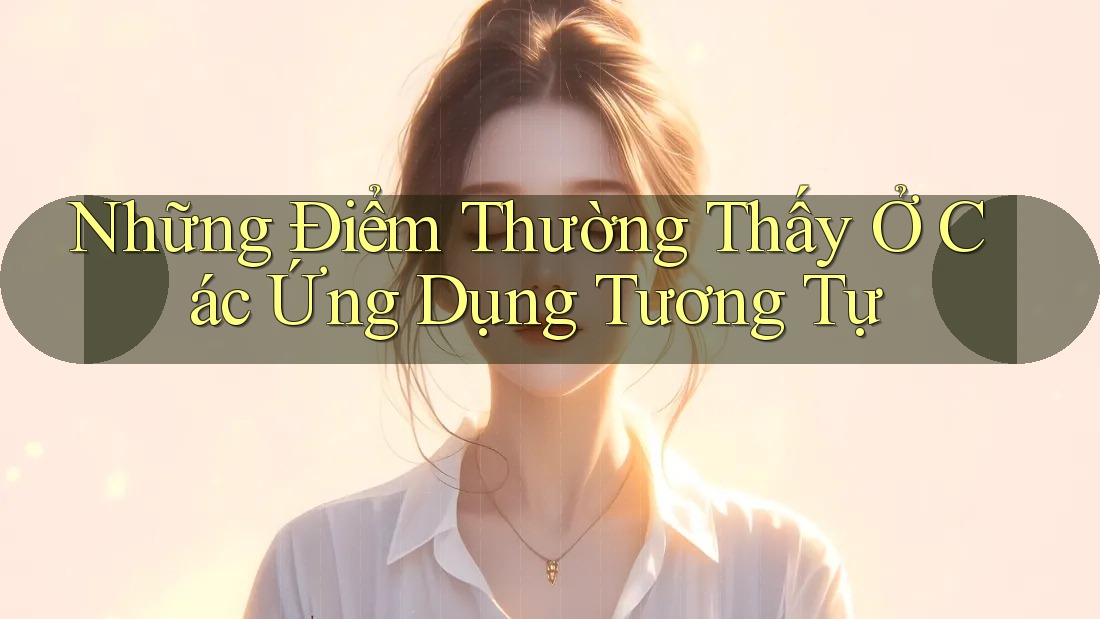 Những Điểm Thường Thấy Ở Các Ứng Dụng Tương Tự