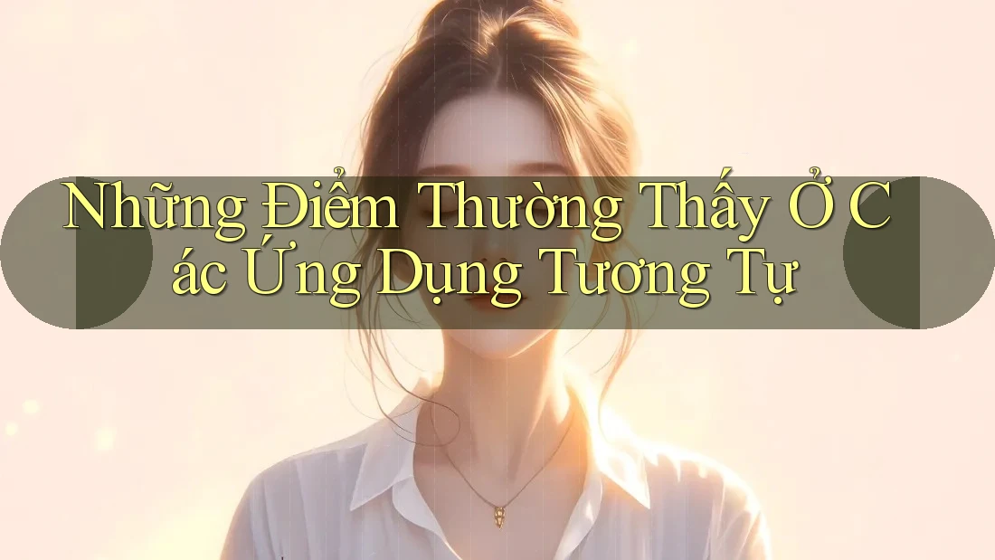 Những Điểm Thường Thấy Ở Các Ứng Dụng Tương Tự Những Điểm Thường Thấy Ở Các Ứng Dụng Tương Tự
