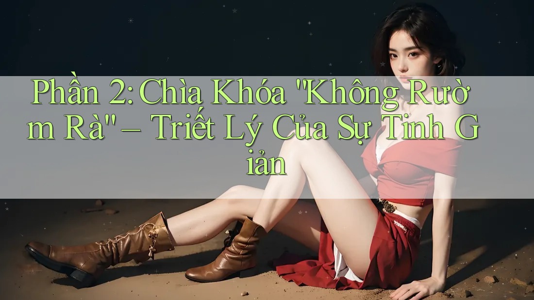 Phần 2: Chìa Khóa “Không Rườm Rà” – Triết Lý Của Sự Tinh Giản