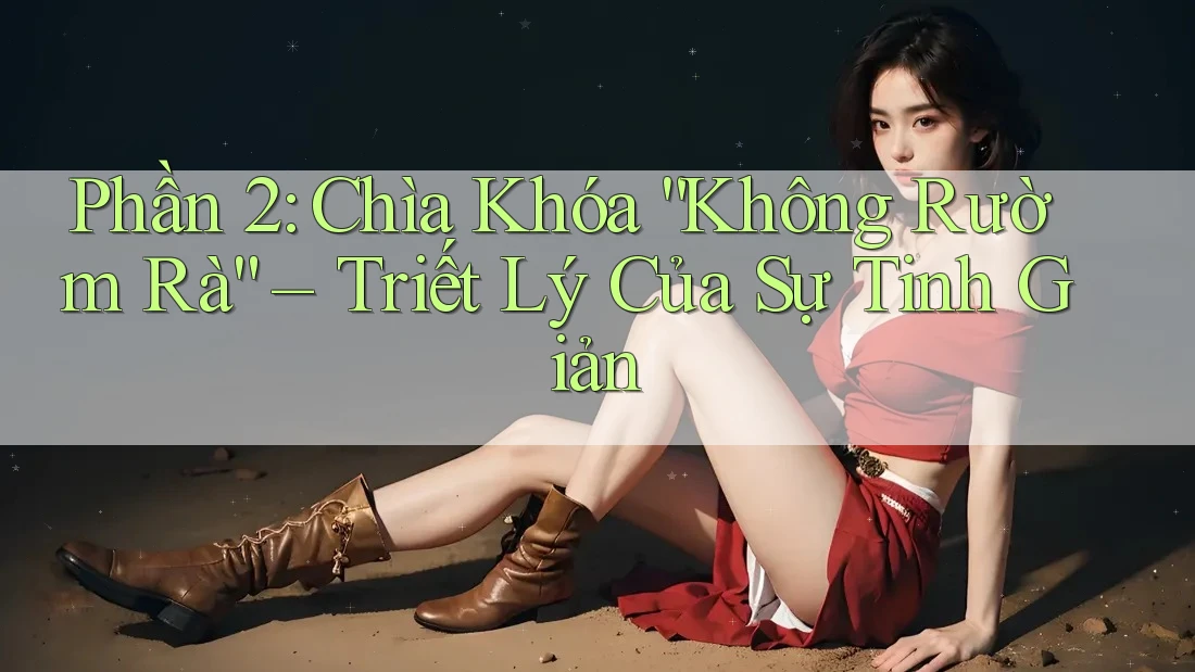 Phần 2: Chìa Khóa “Không Rườm Rà” – Triết Lý Của Sự Tinh Giản