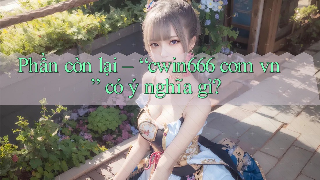Phần còn lại – “cwin666 com vn” có ý nghĩa gì?