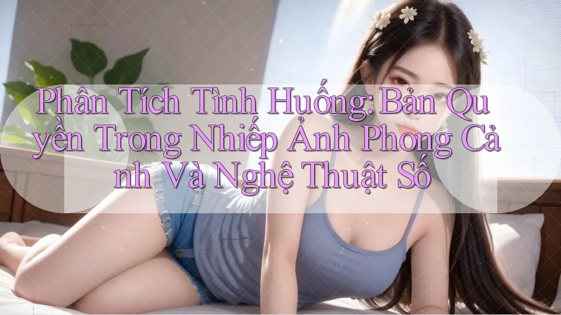 Phân Tích Tình Huống: Bản Quyền Trong Nhiếp Ảnh Phong Cảnh Và Nghệ Thuật Số