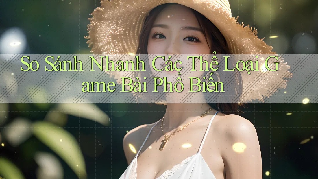 So Sánh Nhanh Các Thể Loại Game Bài Phổ Biến