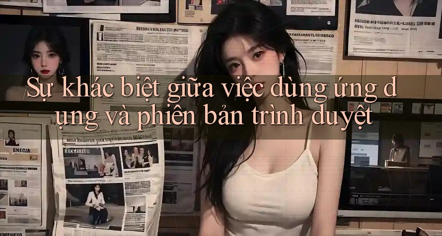 Sự khác biệt giữa việc dùng ứng dụng và phiên bản trình duyệt Sự khác biệt giữa việc dùng ứng dụng và phiên bản trình duyệt