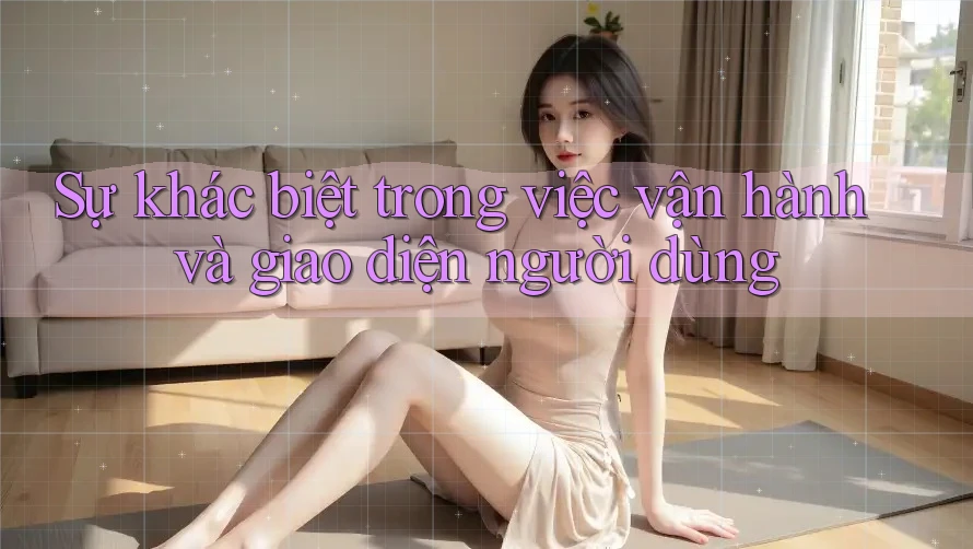 Sự khác biệt trong việc vận hành và giao diện người dùng Sự khác biệt trong việc vận hành và giao diện người dùng