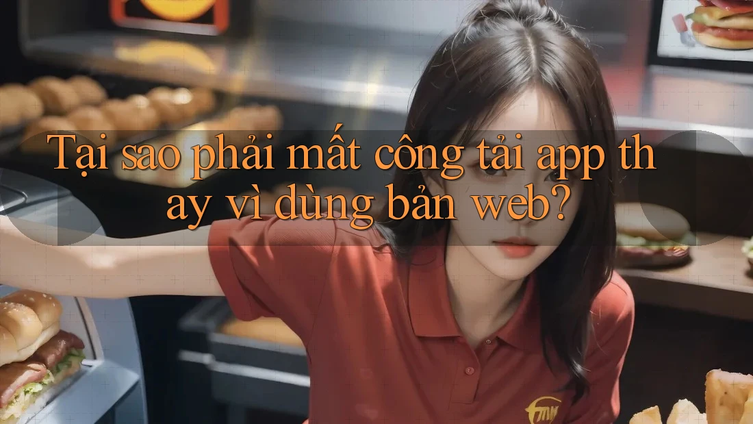 Tại sao phải mất công tải app thay vì dùng bản web?
