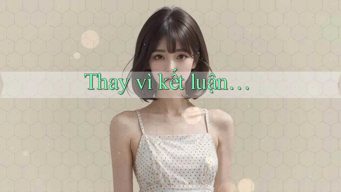 Thay Vì Kết Luận…