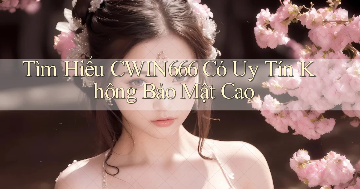 tìm hiểu cwin666 có uy tín không bảo mật cao