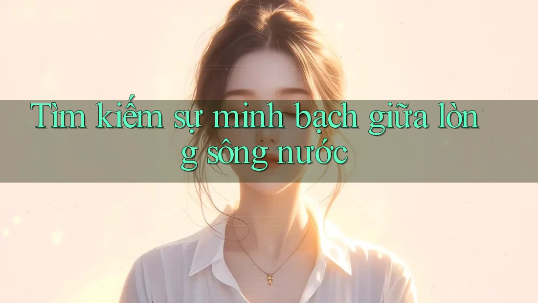Tìm kiếm sự minh bạch giữa lòng sông nước Tìm kiếm sự minh bạch giữa lòng sông nước