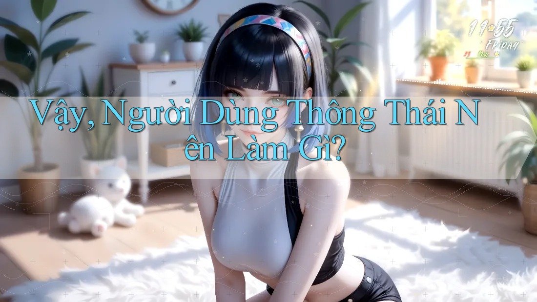 Vậy Người Dùng Thông Thái Nên Làm Gì?